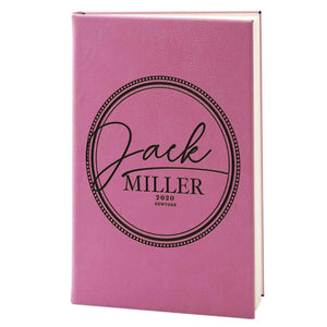 Custom Leather Notebook - Custom Engraved Notebook, Gift for Him, Her - GiftShire