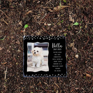 Custom Pet Memorial Stone, Dog Memorial Stone, Pet Grave Marker, Pet Headstone - GiftShire