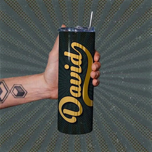 Personalized Retro Tumbler with Groovy Font - GiftShire