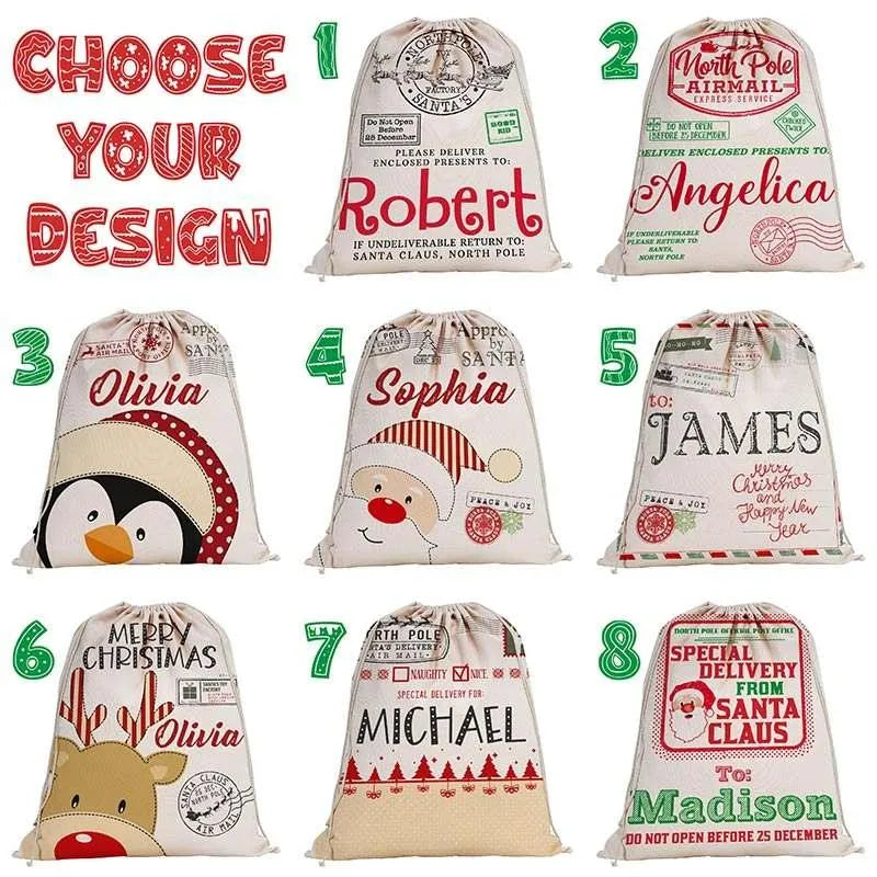 Custom Christmas Santa Sack - GiftShire