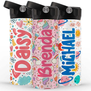 Kids Water Bottle for School, Custom Toddler Water Bottle for Children - GiftShire