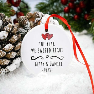 Online Dating Ceramic Ornament - GiftShire