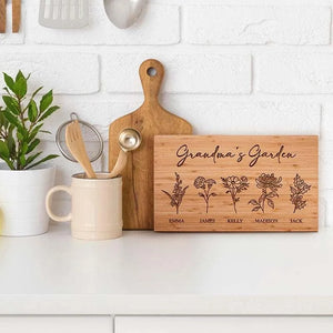 Personalized Grandma’s Garden Cutting Board - GiftShire
