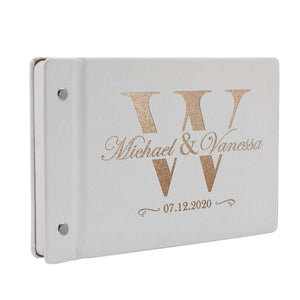 Personalized Wedding Guest Book - Custom Wedding Guest Book, Gift for Couple - GiftShire