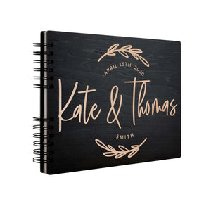 Personalized Wedding Guest Book - Custom Branched Design Guest Book, Wedding Gift - GiftShire
