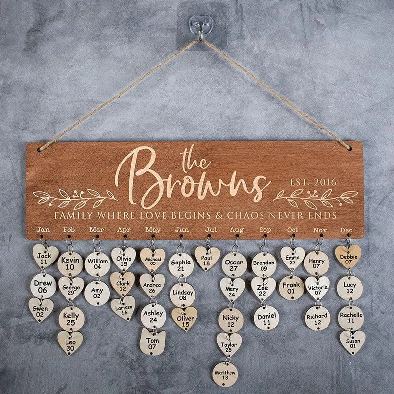 Birthday Calendars
