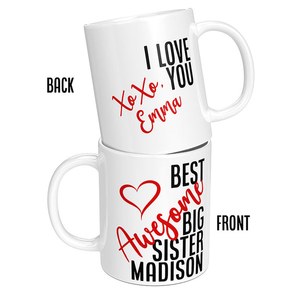 Personalized Mug for World's Best Big Sister