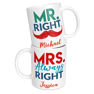 Mr & Mrs Custom Mug for Couple