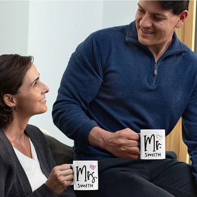 Mr & Mrs Personalized Mug for Couples Gift