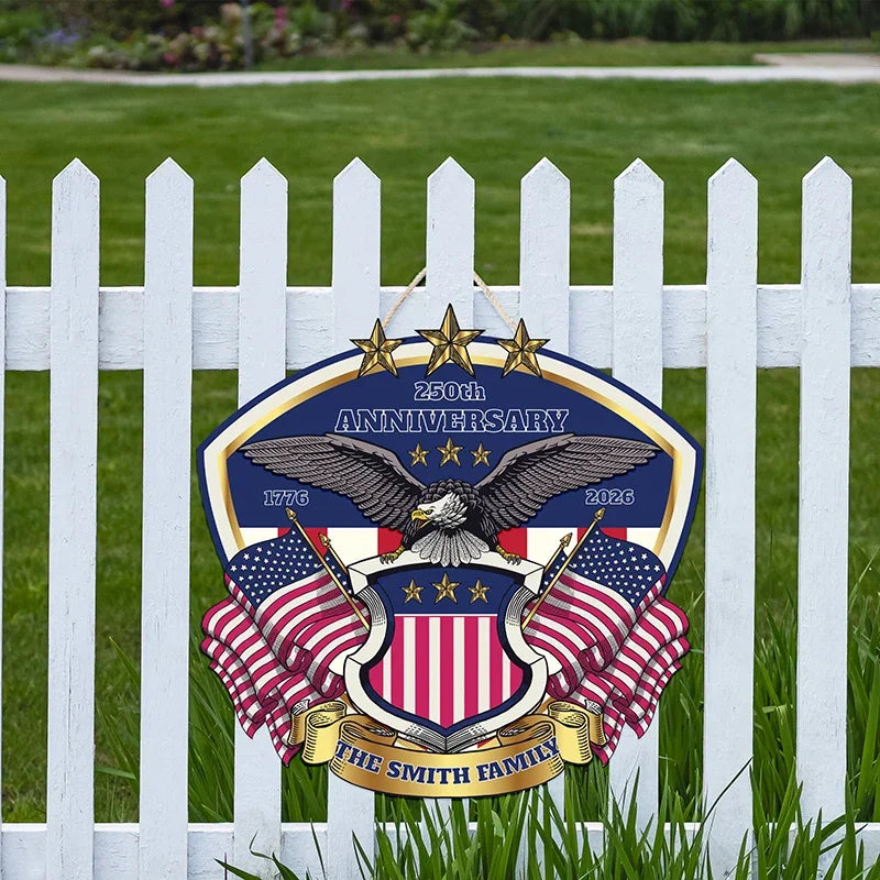 America's 250-Year Anniversary Personalized Door & Wall Sign