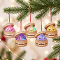 Personalized Dumpling Christmas Ornament With Custom Name