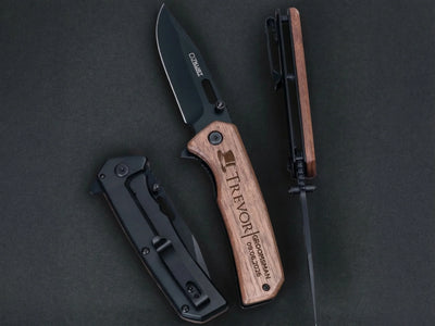 12 Custom Ozkurt Knives Lifetime Engraved Groomsman Gift