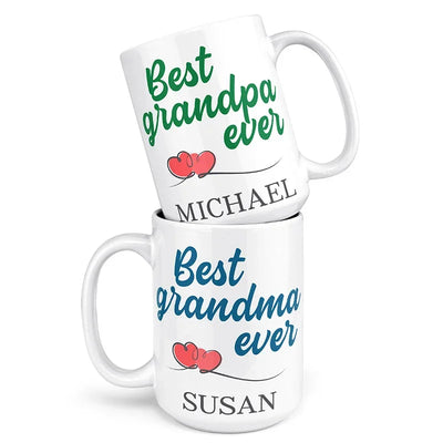 Best Grandma & Grandpa Ever Custom Mug