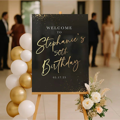 Personalized Party & Celebration Welcome Board Sign