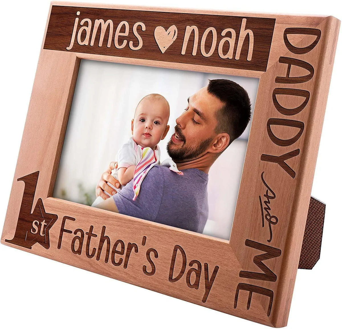 Personalized Picture Frames, 1st Father's Day, Daddy and Me Frame - GiftShire