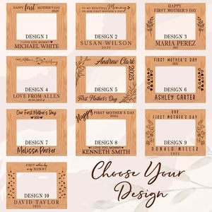 1st Mother's Day Engraved Wooden Photo Frame - GiftShire