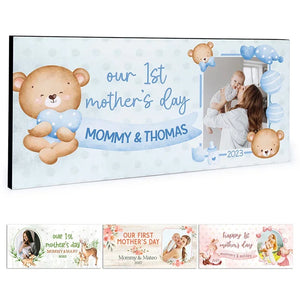 Personalized 1st Mother’s Day Gift – Photo Upload Wall Sign - GiftShire