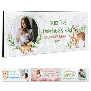 Personalized 1st Mother’s Day Gift – Photo Upload Wall Sign - GiftShire