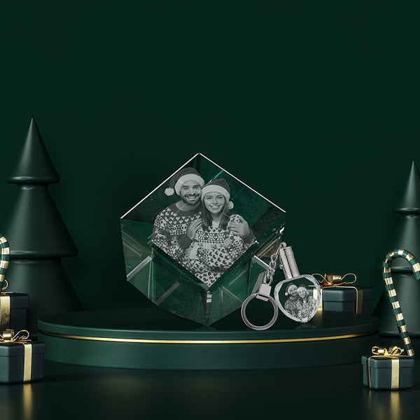 2D to 3D Photo Crystal - Your Christmas Keepsake