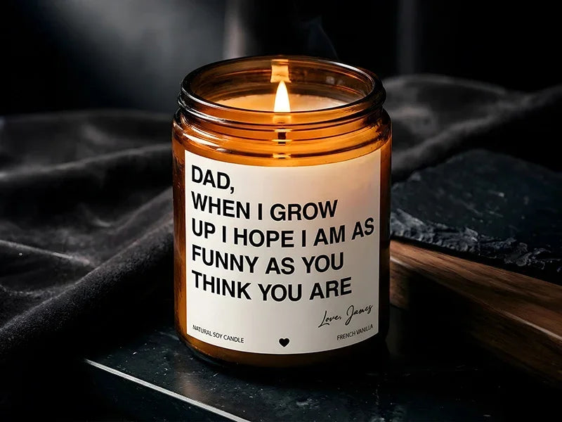 Funny Personalized Candle for Father's Day or His Birthday