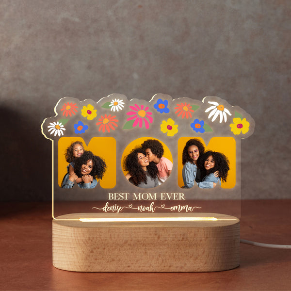 Personalized Photo Mom Night Light & Picture Frame - GiftShire