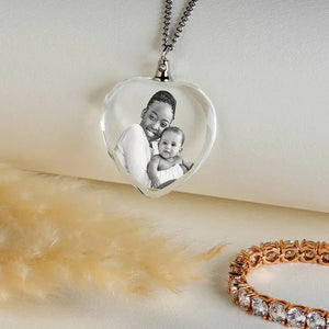 3D Crystal Necklace, Custom Photo Necklace - GiftShire