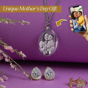3D Crystal Necklace, Custom Photo Necklace - GiftShire