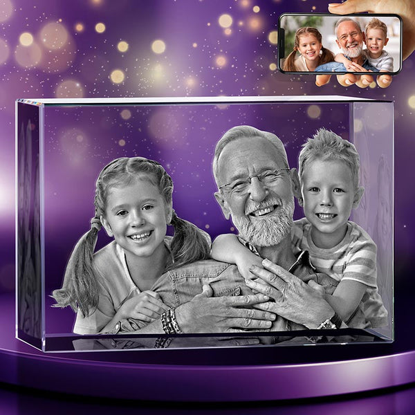 3D Crystal Photo, Father’s Day Gifts