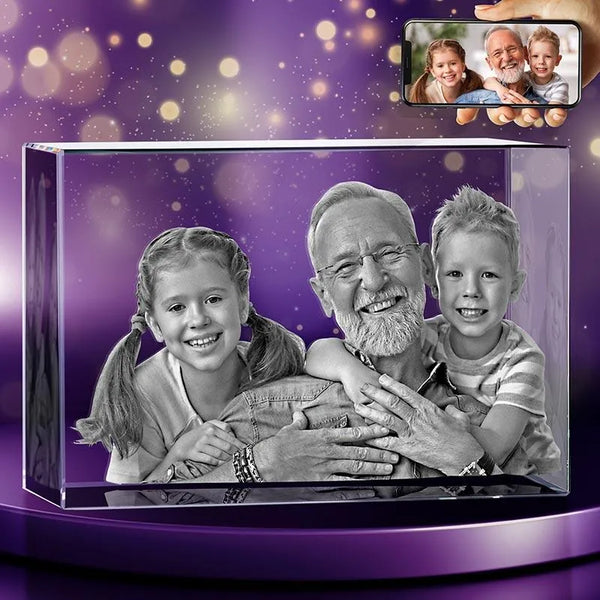 3D Crystal Photo, Father’s Day Gifts - GiftShire