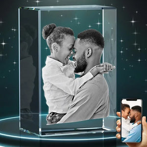 3D Crystal Photo, Father’s Day Gifts - GiftShire