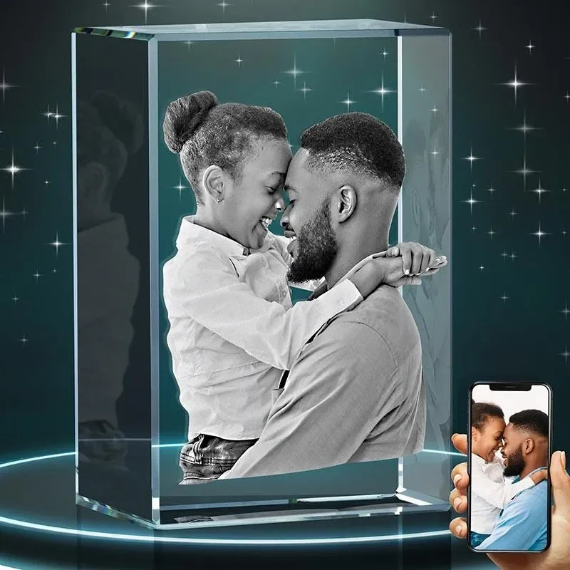 3D Crystal Photo, Father’s Day Gifts - GiftShire