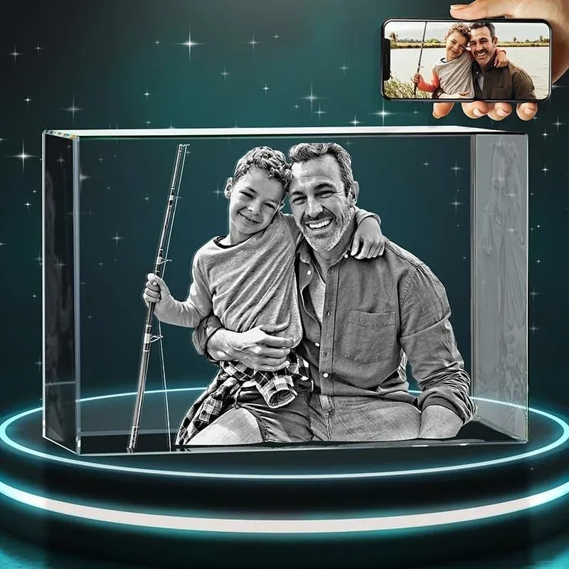 3D Crystal Photo, Father’s Day Gifts - GiftShire