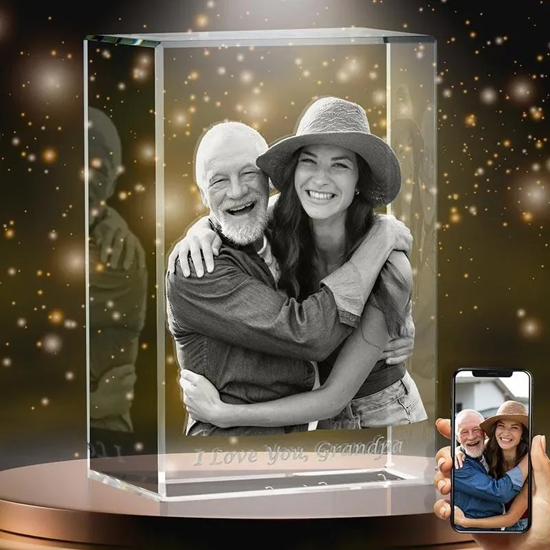 3D Crystal Photo, Father’s Day Gifts - GiftShire