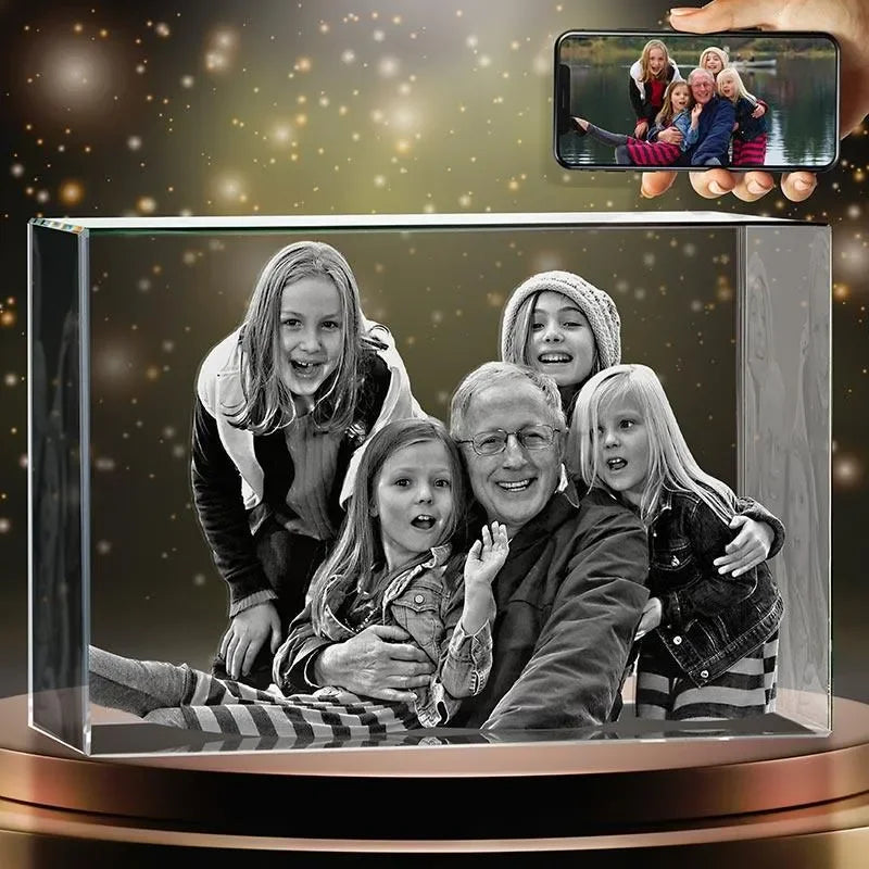 3D Crystal Photo, Father’s Day Gifts - GiftShire