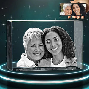3D Crystal Cube with Custom Photo Frame Gift - GiftShire