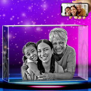 3D Crystal Cube with Custom Photo Frame Gift - GiftShire
