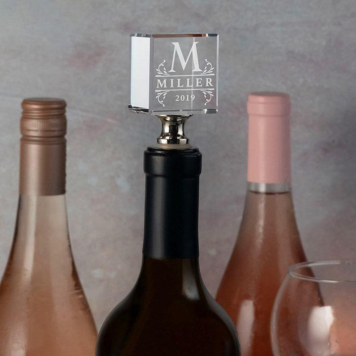 3D Crystal Bottle Stopper, Custom Wine Bottle Stopper - GiftShire