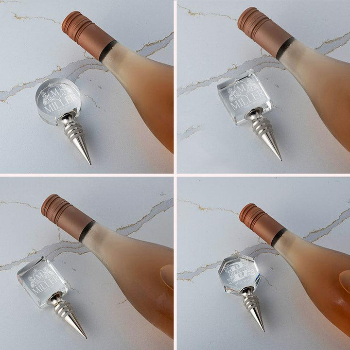 3D Crystal Bottle Stopper, Custom Wine Bottle Stopper - GiftShire