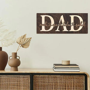3D Custom Dad Name Sign - GiftShire