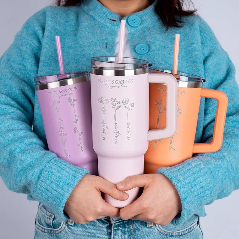 40 Oz Personalized Tumbler - Insulated Stainless Steel - GiftShire