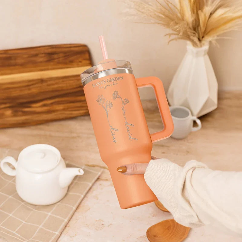 40 Oz Personalized Tumbler - Insulated Stainless Steel - GiftShire