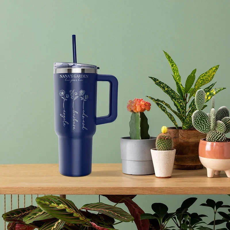 40 Oz Personalized Tumbler - Insulated Stainless Steel - GiftShire