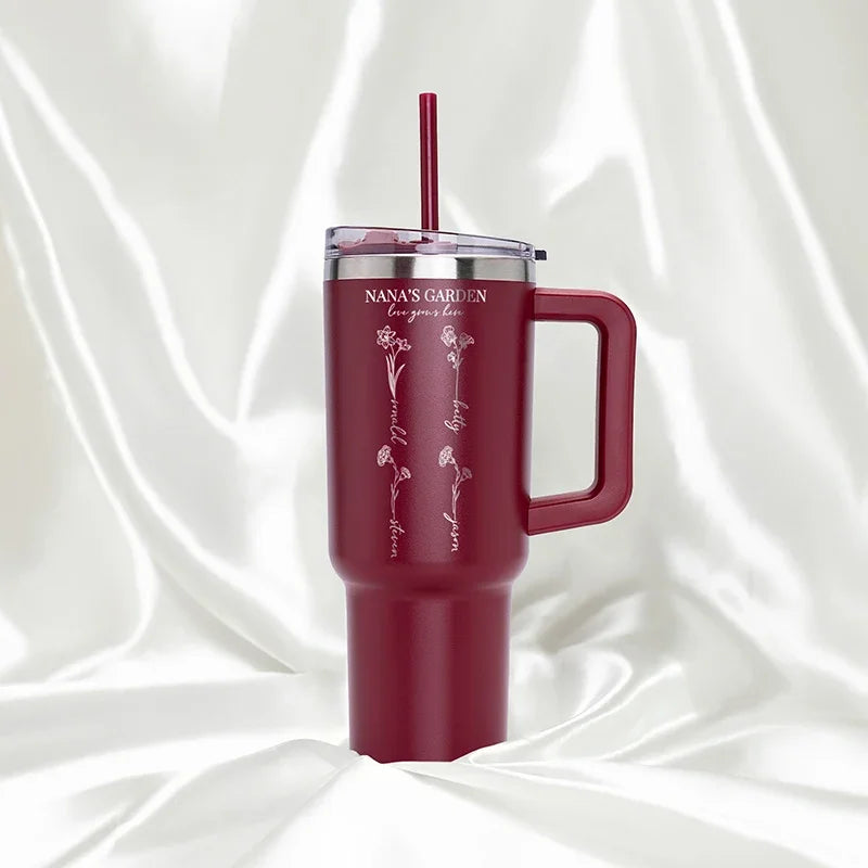 40 Oz Personalized Tumbler - Insulated Stainless Steel - GiftShire