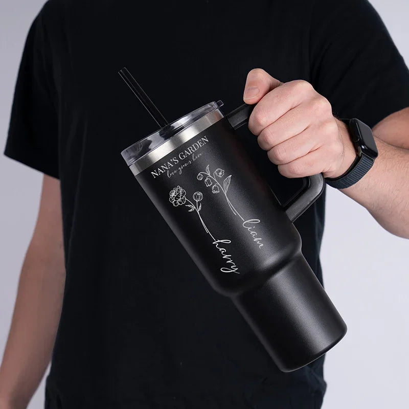 40 Oz Personalized Tumbler - Insulated Stainless Steel - GiftShire