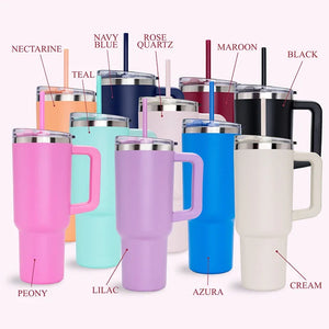 40 Oz Personalized Tumbler - Insulated Stainless Steel - GiftShire