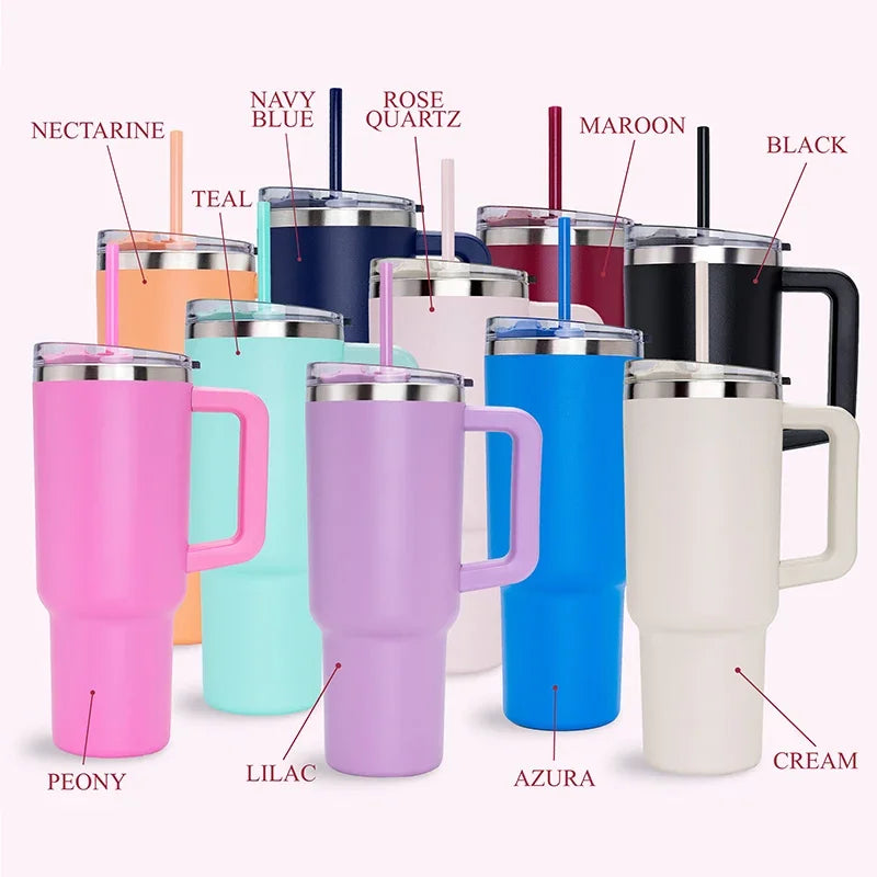 40 Oz Personalized Tumbler - Insulated Stainless Steel - GiftShire