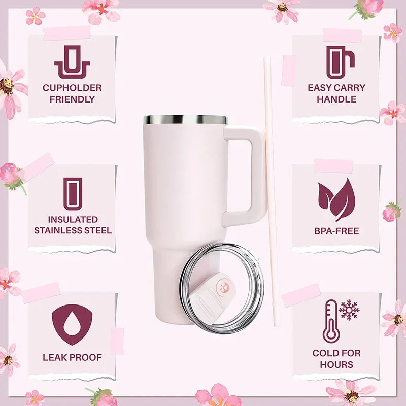 40 Oz Personalized Tumbler - Insulated Stainless Steel - GiftShire