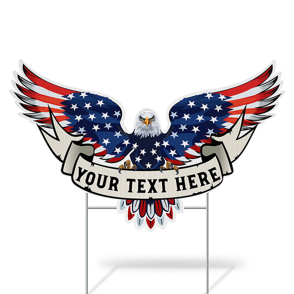 4th of July Door Hanging – Independence Day Eagle Sign