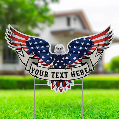 4th of July Door Hanging – Independence Day Eagle Sign
