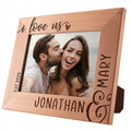 I Love Us! Personalized Photo Frame with Couple Names